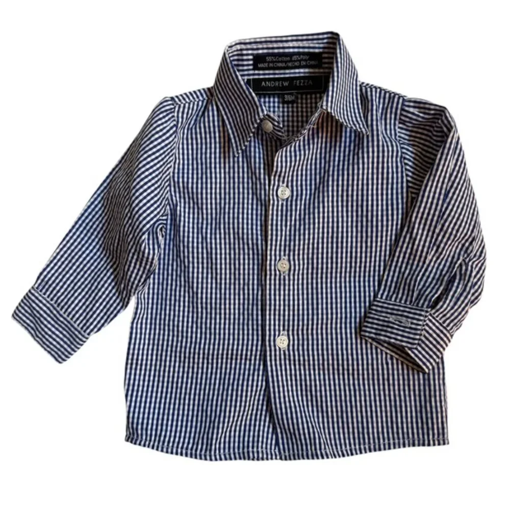 Andrew Fezza Baby Size 3/6 Months Button down Shirt - Picture 2 of 4